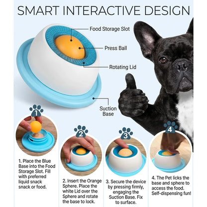 Dog & Cat Lick Mat Slow Feeder Toy – Treat Dispenser