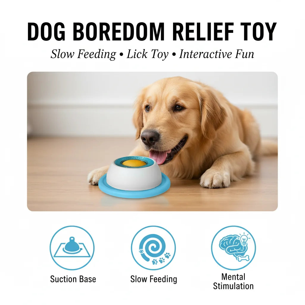 Dog & Cat Lick Mat Slow Feeder Toy – Treat Dispenser